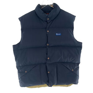 Penfield Puffer Down Vest Men's Size Extra Large XL Navy Blue Snap Front 60/40